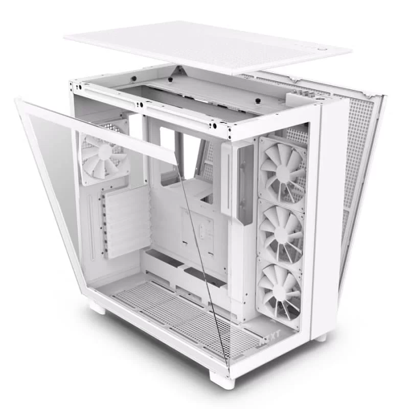 NZXT H9 Flow All White Case - Mattle White 4 NZXT H9 Flow All White Case - Mattle White - Ảnh 4