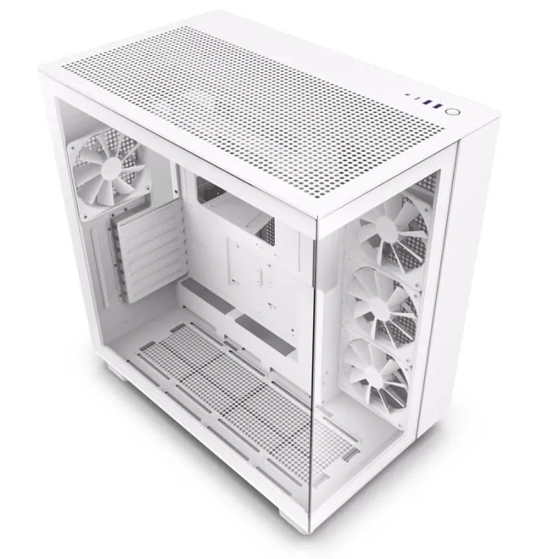 NZXT H9 Flow All White Case - Mattle White 5 NZXT H9 Flow All White Case - Mattle White - Ảnh 5