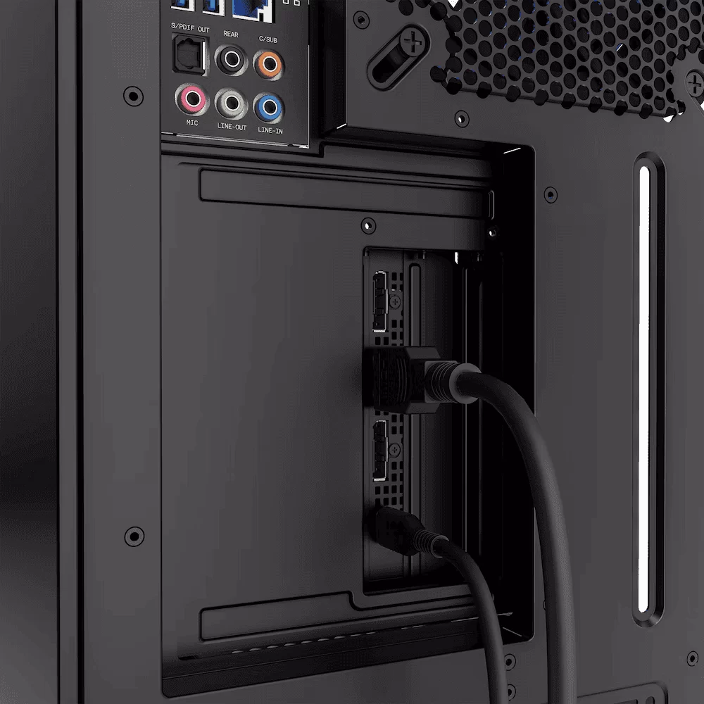 NZXT Vertical GPU Holder Mounting Kit - Black, 175 mm PCIe 4.0x16 Riser Cable, Sturdy Steel Bracket (AB-RH175-B1) 7 NZXT Vertical GPU Holder Mounting Kit - Black, 175 mm PCIe 4.0x16 Riser Cable, Sturdy Steel Bracket (AB-RH175-B1) - Ảnh 7