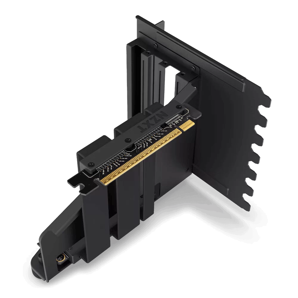 NZXT Vertical GPU Holder Mounting Kit - Black, 175 mm PCIe 4.0x16 Riser Cable, Sturdy Steel Bracket (AB-RH175-B1) 4 NZXT Vertical GPU Holder Mounting Kit - Black, 175 mm PCIe 4.0x16 Riser Cable, Sturdy Steel Bracket (AB-RH175-B1) - Ảnh 4