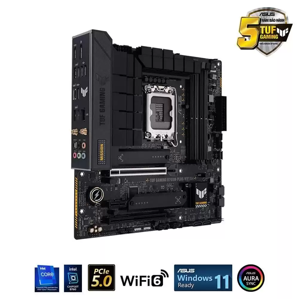 ASUS TUF GAMING B760M-PLUS WIFI D4 Mainboard 4 ASUS TUF GAMING B760M-PLUS WIFI D4 Mainboard - Ảnh 4