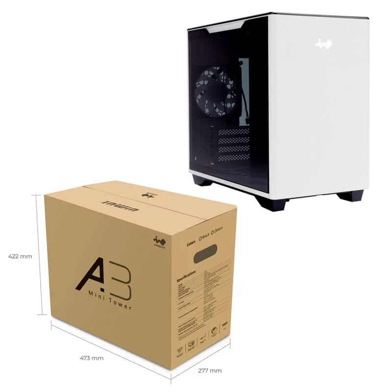 InWin A3 Case - White, mATX 12 InWin A3 Case - White, mATX - Ảnh 12