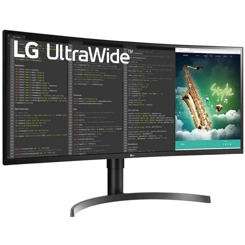 LG 35WN75CN-B Ultrawide Monitor - 35 inch QHD (3440x1440) 21:9, sRGB 99% Color Gamut, HDR10, USB-Type C, AMD FreeSync 100Hz, 5W speaker 3 LG 35WN75CN-B Ultrawide Monitor - 35 inch QHD (3440x1440) 21:9, sRGB 99% Color Gamut, HDR10, USB-Type C, AMD FreeSync 100Hz, 5W speaker - Ảnh 3