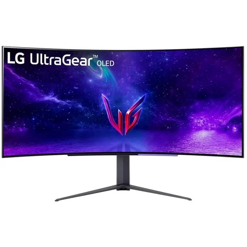 LG UltraGear LG 45GR95QE-B Curved Gaming Monitor - 45 inch WQHD (3440 x 1440) OLED Display, 21:9 Curved (800R), 240Hz, 0.03ms GtG, G-SYNC Compatible 3 LG UltraGear LG 45GR95QE-B Curved Gaming Monitor - 45 inch WQHD (3440 x 1440) OLED Display, 21:9 Curved (800R), 240Hz, 0.03ms GtG, G-SYNC Compatible - Ảnh 3