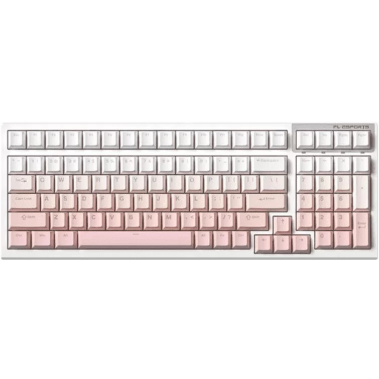 FL-Esport FL100 CPM Sakura Pink Gaming Keyboard - Wireless 3 mode (cable, 2.4GHz, Bluetooth) 1 FL-Esport FL100 CPM Sakura Pink Gaming Keyboard - Wireless 3 mode (cable, 2.4GHz, Bluetooth)