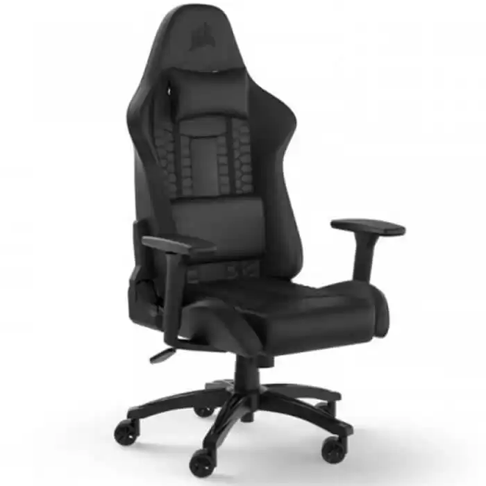 CORSAIR TC100 Relaxed Leatherette Black/Black Gaming Chair 1 CORSAIR TC100 Relaxed Leatherette Black/Black Gaming Chair