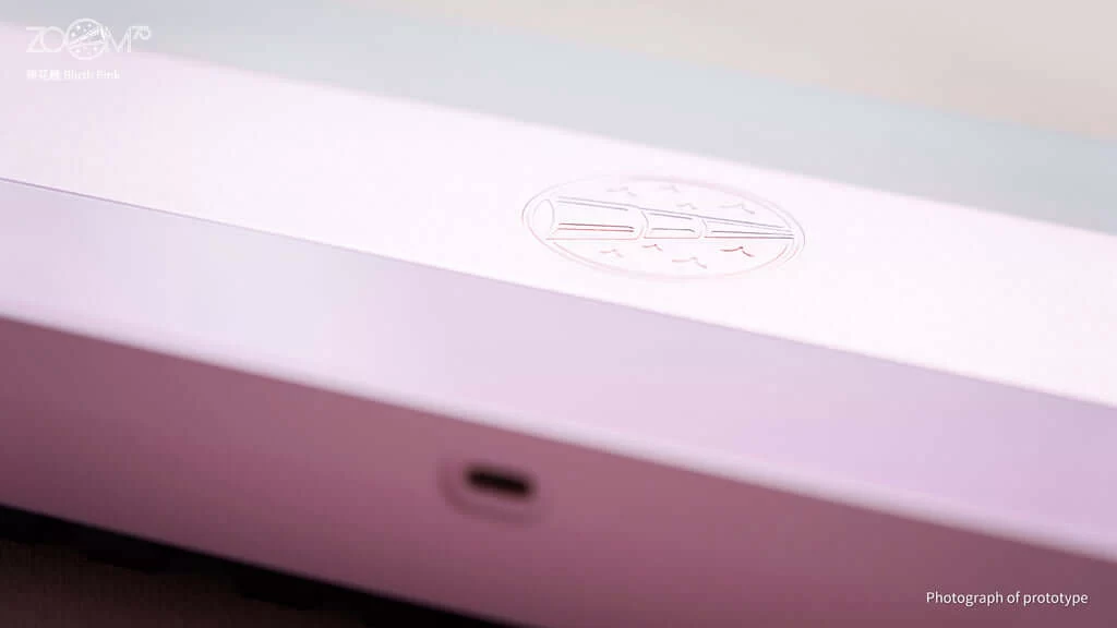 Zoom75 Essential Edition Custom Keyboard - Case Blush Pink - Backplate Glass Blush Pink 4 Zoom75 Essential Edition Custom Keyboard - Case Blush Pink - Backplate Glass Blush Pink - Ảnh 4
