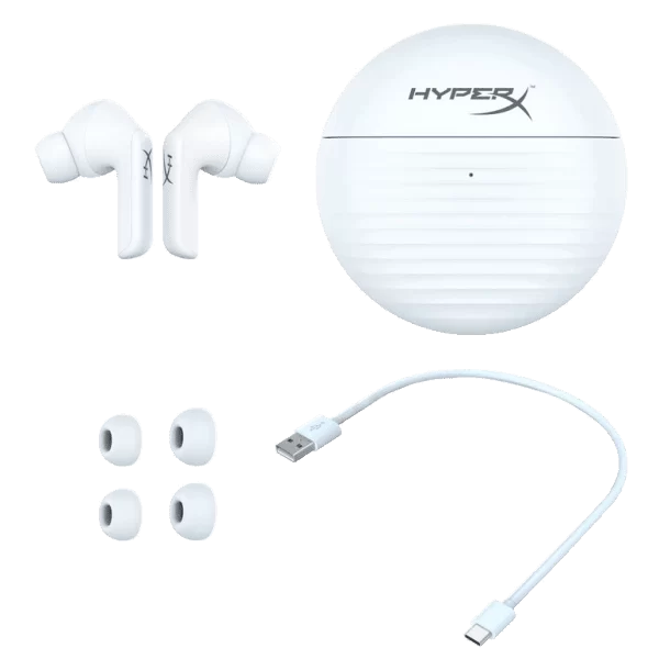 HyperX Cloud Buds Bluetooth Wireless Earbuds - White 6 HyperX Cloud Buds Bluetooth Wireless Earbuds - White - Ảnh 6