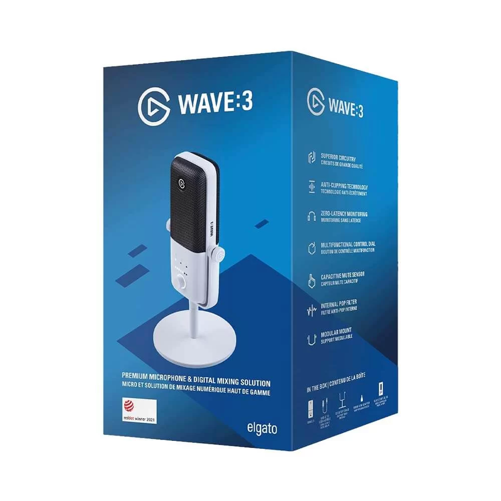 Elgato Wave:3 White Premium Microphone 5 Elgato Wave:3 White Premium Microphone - Ảnh 5