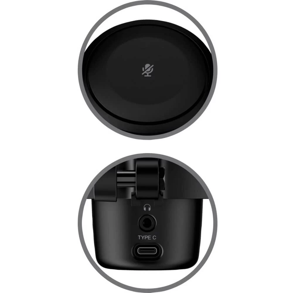 HyperX DuoCast USB Microphone (4P5E2AA) - Black, RGB, USB, Mute Function 6 HyperX DuoCast USB Microphone (4P5E2AA) - Black, RGB, USB, Mute Function - Ảnh 6