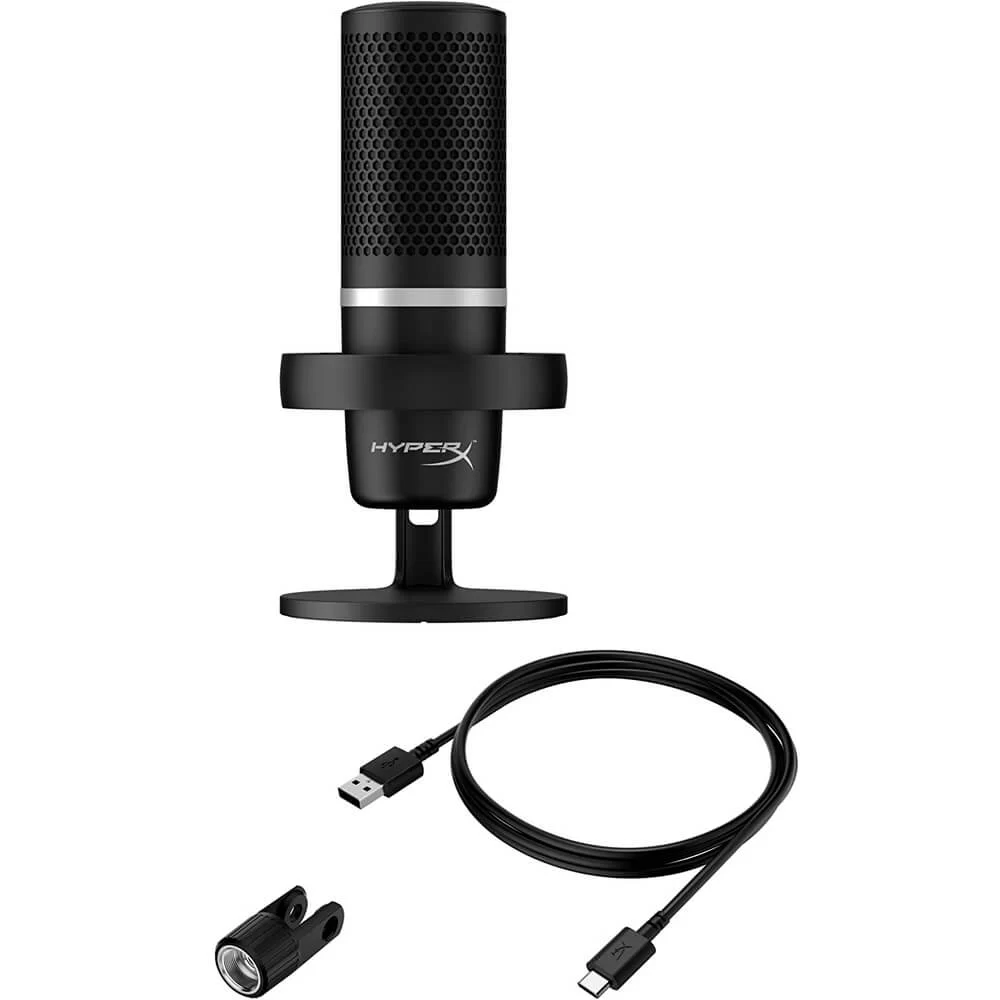 HyperX DuoCast USB Microphone (4P5E2AA) - Black, RGB, USB, Mute Function 8 HyperX DuoCast USB Microphone (4P5E2AA) - Black, RGB, USB, Mute Function - Ảnh 8