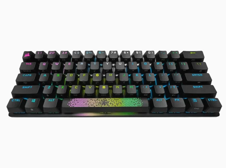 CORSAIR K70 Pro Mini Wireless Gaming Keyboard - Black - Hot Swappable, RGB, 60% layout 2 CORSAIR K70 Pro Mini Wireless Gaming Keyboard - Black - Hot Swappable, RGB, 60% layout - Ảnh 2