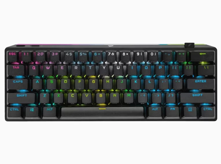 CORSAIR K70 Pro Mini Wireless Gaming Keyboard - Black - Hot Swappable, RGB, 60% layout