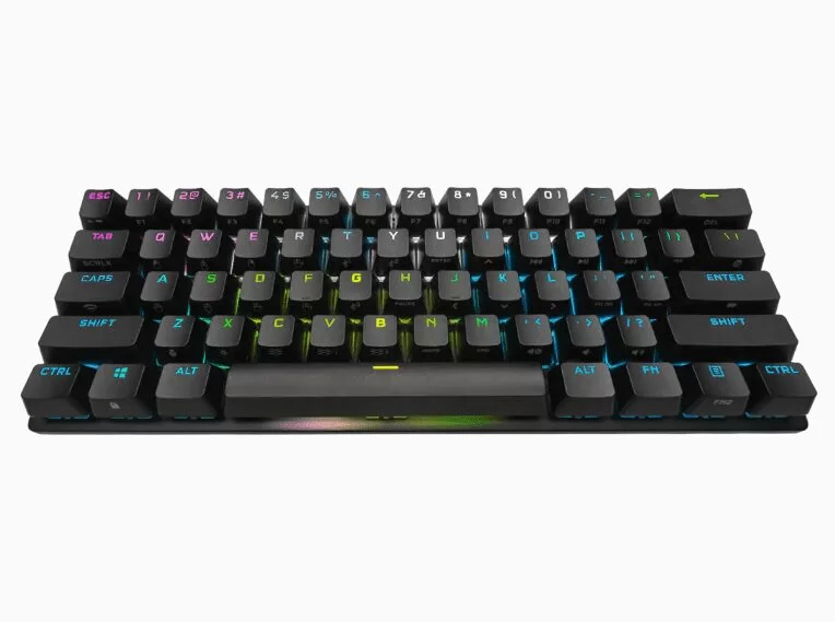 CORSAIR K70 Pro Mini Wireless Gaming Keyboard - Black - Hot Swappable, RGB, 60% layout 13 CORSAIR K70 Pro Mini Wireless Gaming Keyboard - Black - Hot Swappable, RGB, 60% layout - Ảnh 13