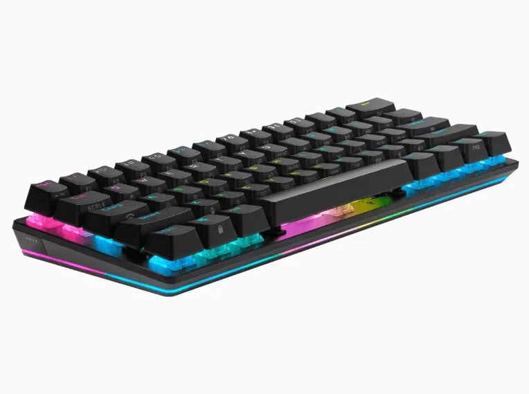 CORSAIR K70 Pro Mini Wireless Gaming Keyboard - Black - Hot Swappable, RGB, 60% layout 14 CORSAIR K70 Pro Mini Wireless Gaming Keyboard - Black - Hot Swappable, RGB, 60% layout - Ảnh 14