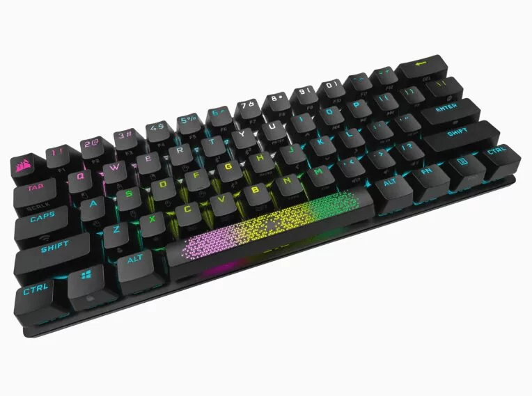 CORSAIR K70 Pro Mini Wireless Gaming Keyboard - Black - Hot Swappable, RGB, 60% layout 4 CORSAIR K70 Pro Mini Wireless Gaming Keyboard - Black - Hot Swappable, RGB, 60% layout - Ảnh 4