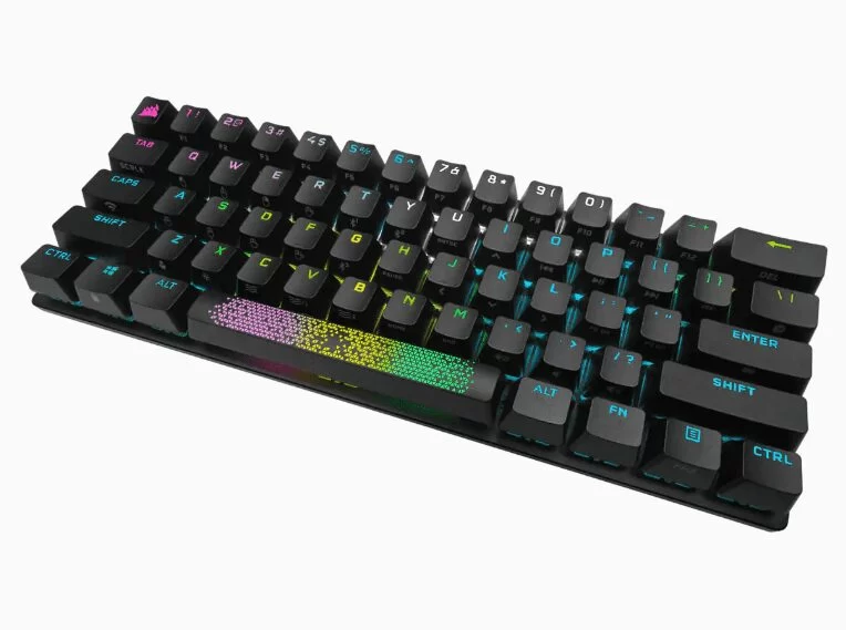 CORSAIR K70 Pro Mini Wireless Gaming Keyboard - Black - Hot Swappable, RGB, 60% layout 5 CORSAIR K70 Pro Mini Wireless Gaming Keyboard - Black - Hot Swappable, RGB, 60% layout - Ảnh 5