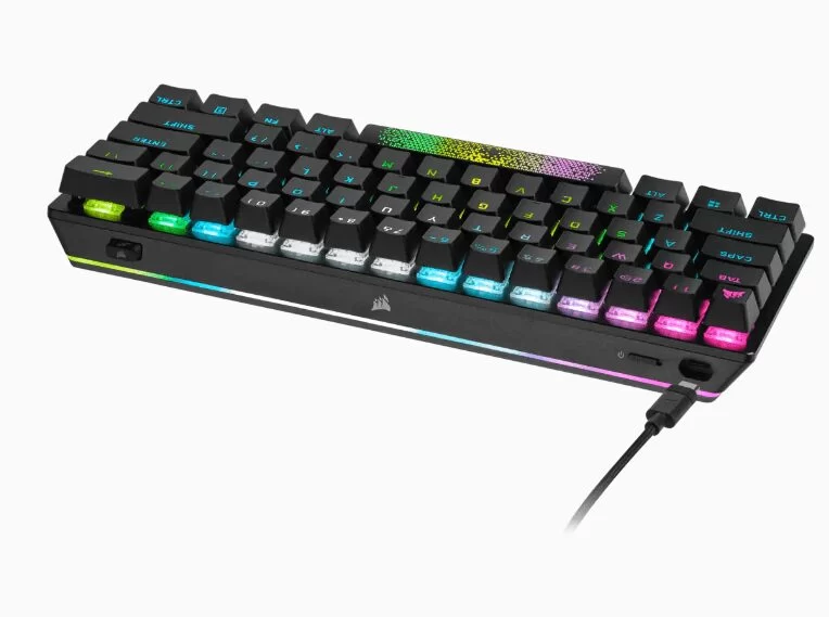 CORSAIR K70 Pro Mini Wireless Gaming Keyboard - Black - Hot Swappable, RGB, 60% layout 8 CORSAIR K70 Pro Mini Wireless Gaming Keyboard - Black - Hot Swappable, RGB, 60% layout - Ảnh 8
