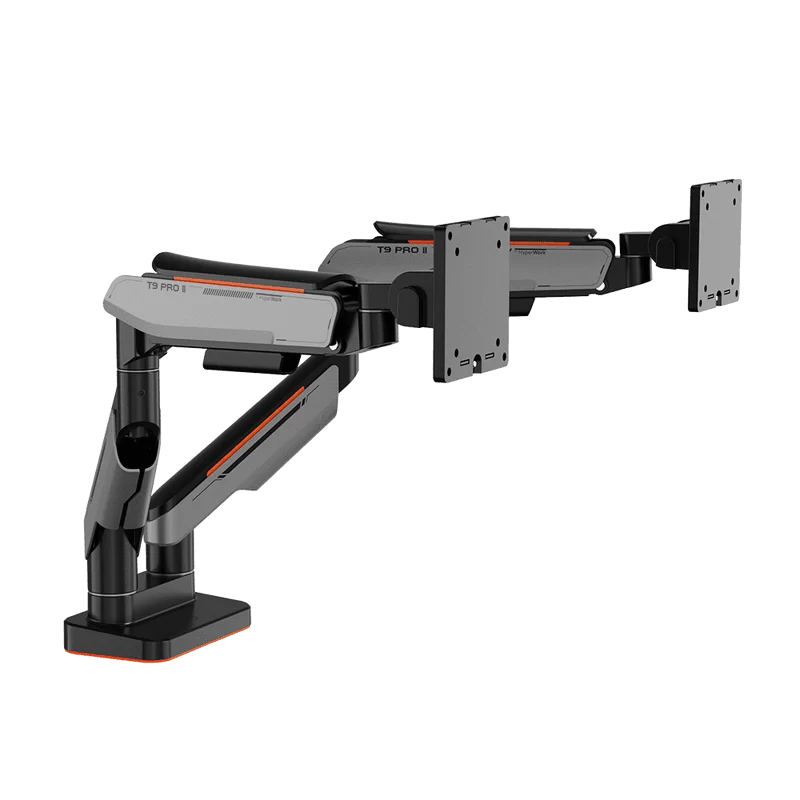 Human Motion T9 Pro II Dual Monitor Stand - Grey 3 Human Motion T9 Pro II Dual Monitor Stand - Grey - Ảnh 3