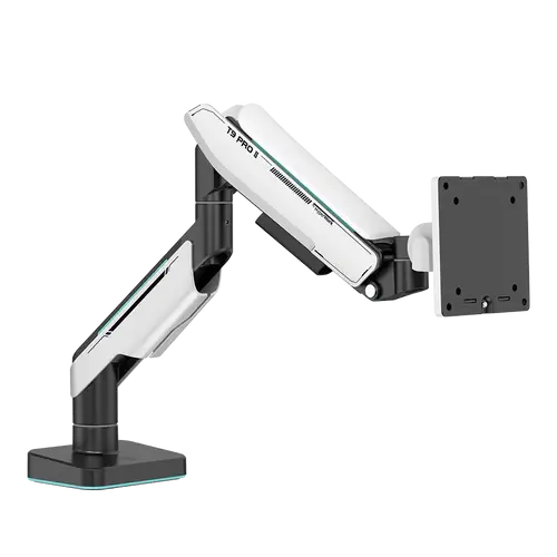 Human Motion T9 Pro II Monitor Stand - White 1 Human Motion T9 Pro II Monitor Stand - White
