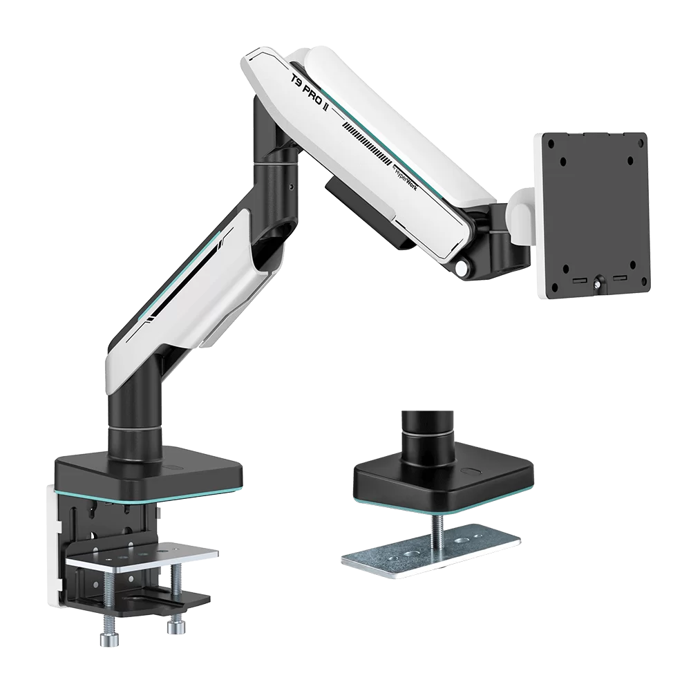 Human Motion T9 Pro II Monitor Stand - White 3 Human Motion T9 Pro II Monitor Stand - White - Ảnh 3