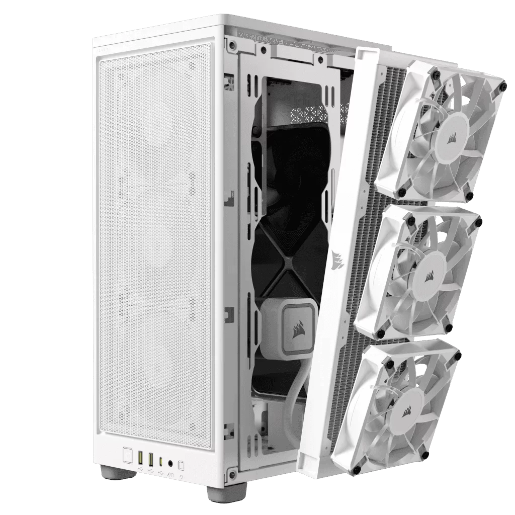 CORSAIR 2000D Airflow Mini-ITX Case - White, Small Form Factor 14 CORSAIR 2000D Airflow Mini-ITX Case - White, Small Form Factor - Ảnh 14