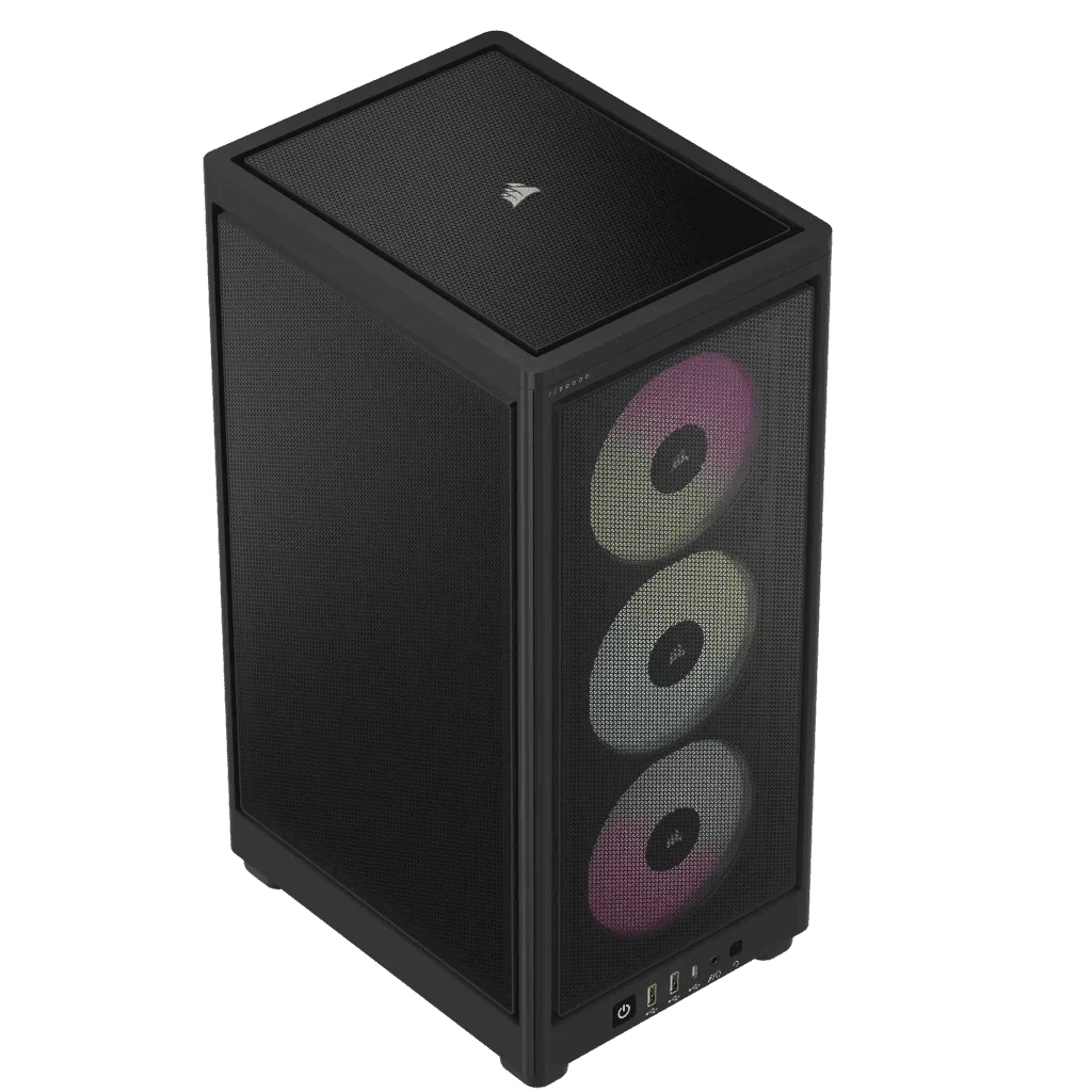 CORSAIR 2000D RGB Airflow Mini-ITX Case - Black, Small Form Factor 4 CORSAIR 2000D RGB Airflow Mini-ITX Case - Black, Small Form Factor - Ảnh 4