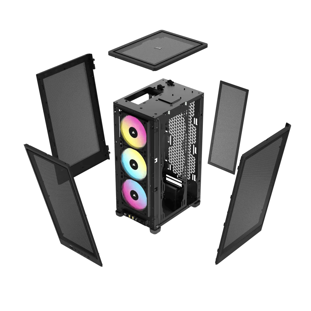 CORSAIR 2000D RGB Airflow Mini-ITX Case - Black, Small Form Factor 12 CORSAIR 2000D RGB Airflow Mini-ITX Case - Black, Small Form Factor - Ảnh 12