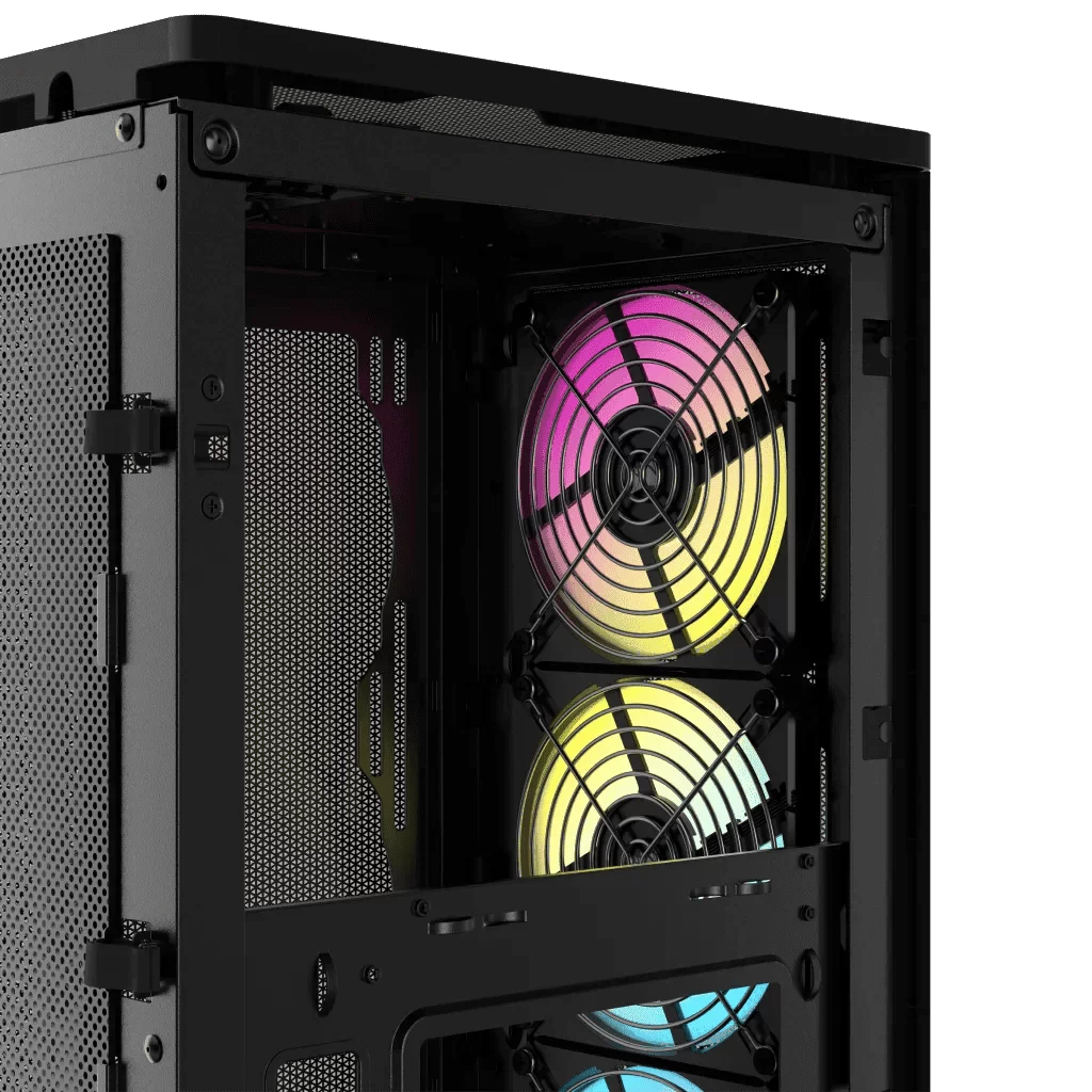 CORSAIR 2000D RGB Airflow Mini-ITX Case - Black, Small Form Factor 14 CORSAIR 2000D RGB Airflow Mini-ITX Case - Black, Small Form Factor - Ảnh 14