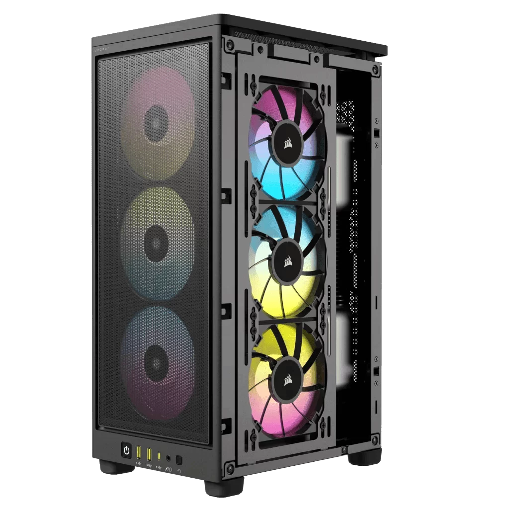 CORSAIR 2000D RGB Airflow Mini-ITX Case - Black, Small Form Factor 17 CORSAIR 2000D RGB Airflow Mini-ITX Case - Black, Small Form Factor - Ảnh 17