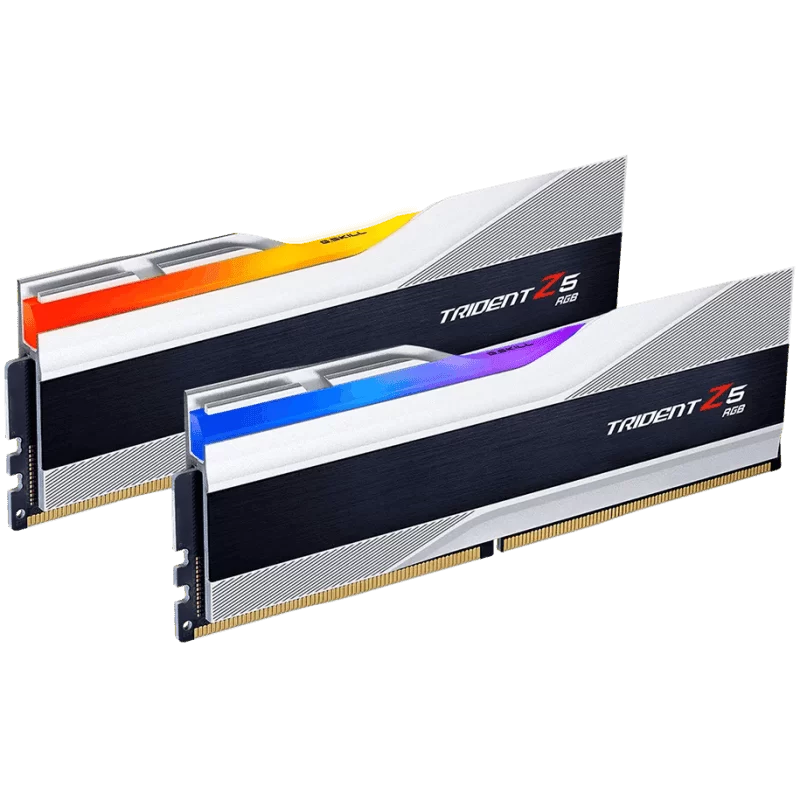 G.Skill Trident Z5 RGB Silver 32GB (2x16GB) DDR5 Memory Kit - Intel XMP 3.0 & AMD EXPO, 6000MHz CL36 (F5-6000J3636F16GX2-TZ5RS) 5 G.Skill Trident Z5 RGB Silver 32GB (2x16GB) DDR5 Memory Kit - Intel XMP 3.0 & AMD EXPO, 6000MHz CL36 (F5-6000J3636F16GX2-TZ5RS) - Ảnh 5