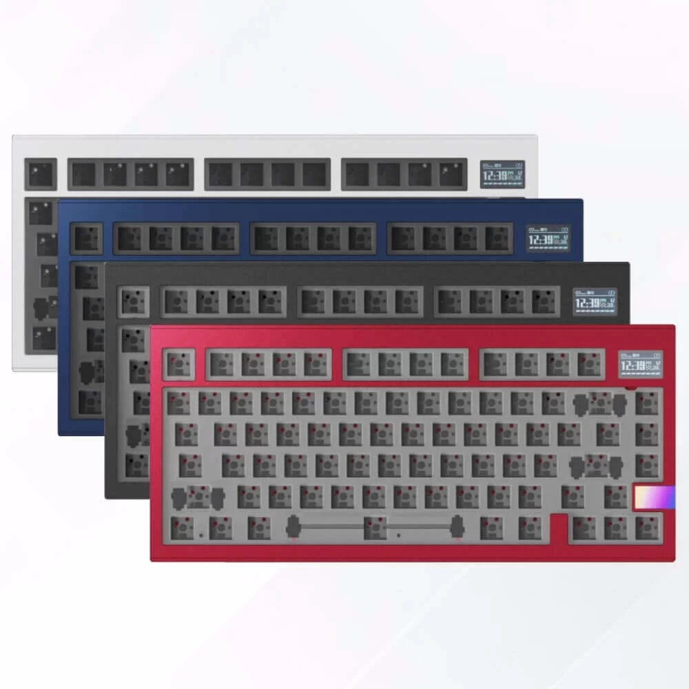 Kit Finalkey V81 PLUS 75% layout Anodized Aluminum Custom Build Keyboard - Customizable LCD screen, 3 modes, Gasket-mount structure 2 Kit Finalkey V81 PLUS 75% layout Anodized Aluminum Custom Build Keyboard - Customizable LCD screen, 3 modes, Gasket-mount structure - Ảnh 2