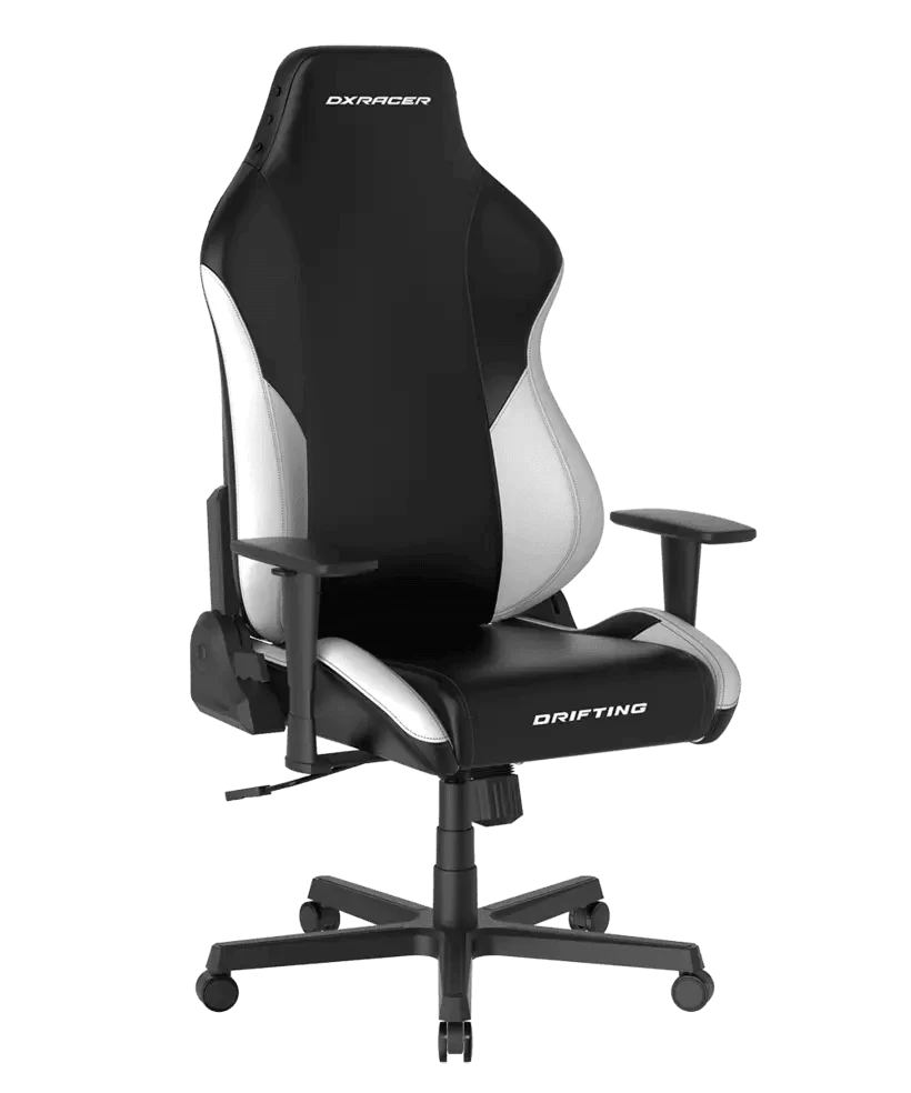 DXRacer Drifting C-NEO Leatherette-Black&White-L (GC/LDC23LTA/NW) Gaming Chair - 3D Armrest, 135-Degree Recline, Cooling Gel Foam Headrest 3 DXRacer Drifting C-NEO Leatherette-Black&White-L (GC/LDC23LTA/NW) Gaming Chair - 3D Armrest, 135-Degree Recline, Cooling Gel Foam Headrest - Ảnh 3