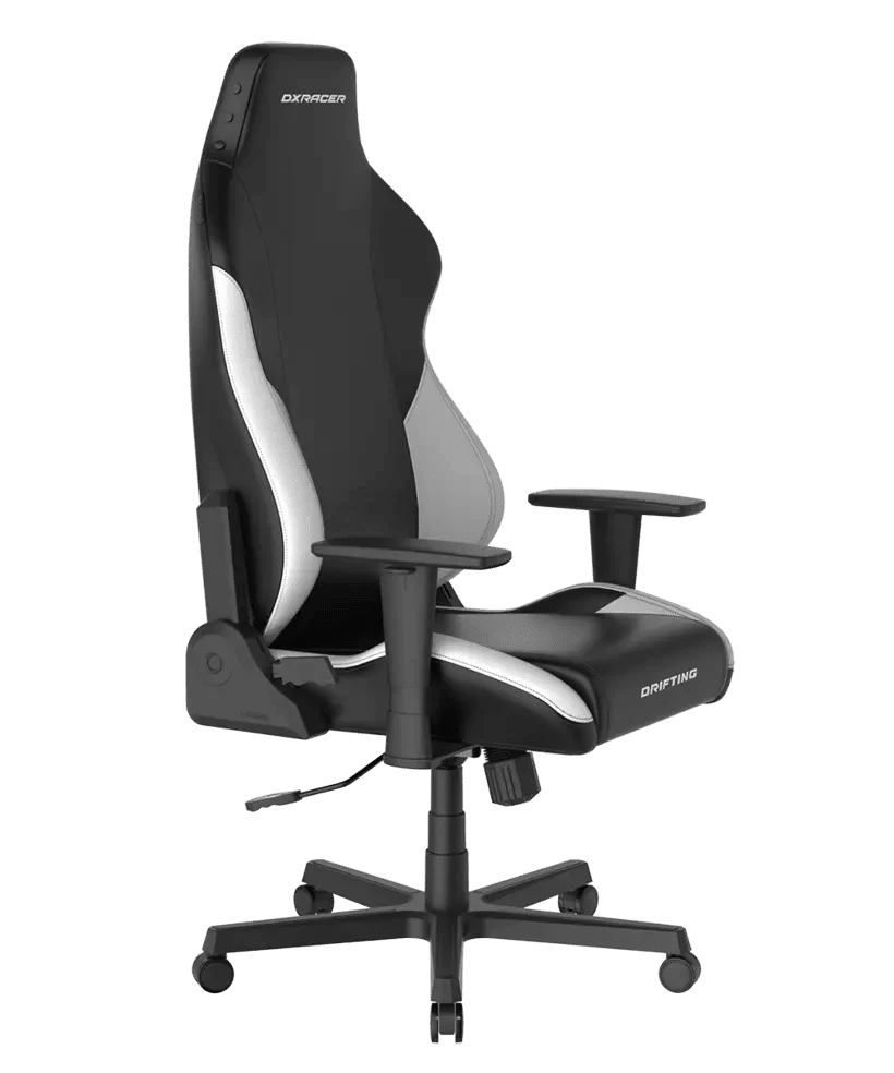 DXRacer Drifting C-NEO Leatherette-Black&White-L (GC/LDC23LTA/NW) Gaming Chair - 3D Armrest, 135-Degree Recline, Cooling Gel Foam Headrest 4 DXRacer Drifting C-NEO Leatherette-Black&White-L (GC/LDC23LTA/NW) Gaming Chair - 3D Armrest, 135-Degree Recline, Cooling Gel Foam Headrest - Ảnh 4
