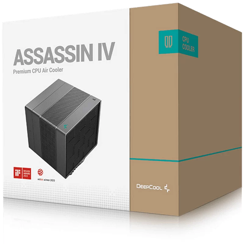 Deepcool GamerStorm ASSASSIN IV Universal Socket CPU Air Cooler - Black, 7 Heatpipes, Dual Tower, FT14 + FK120 Fans 2 Deepcool GamerStorm ASSASSIN IV Universal Socket CPU Air Cooler - Black, 7 Heatpipes, Dual Tower, FT14 + FK120 Fans - Ảnh 2