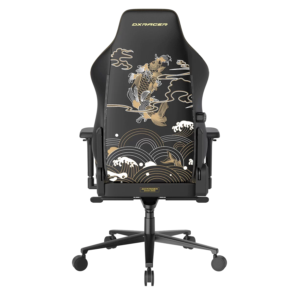 DXRacer Craft Pro Koi Fish Black (GC/LCF23LTA/KOI) Special Edition Gaming Chair - 4D Armrest, 135-Degree Recline, Cooling Gel Foam Pillow, Pull-Out Footrest 6 DXRacer Craft Pro Koi Fish Black (GC/LCF23LTA/KOI) Special Edition Gaming Chair - 4D Armrest, 135-Degree Recline, Cooling Gel Foam Pillow, Pull-Out Footrest - Ảnh 6