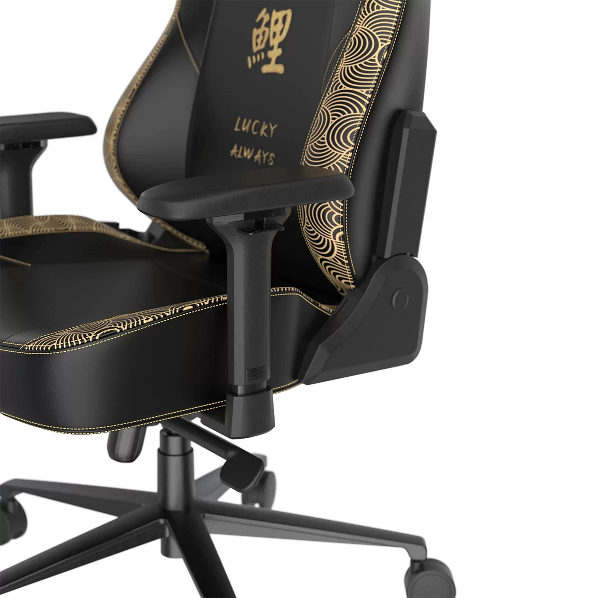 DXRacer Craft Pro Koi Fish Black (GC/LCF23LTA/KOI) Special Edition Gaming Chair - 4D Armrest, 135-Degree Recline, Cooling Gel Foam Pillow, Pull-Out Footrest 12 DXRacer Craft Pro Koi Fish Black (GC/LCF23LTA/KOI) Special Edition Gaming Chair - 4D Armrest, 135-Degree Recline, Cooling Gel Foam Pillow, Pull-Out Footrest - Ảnh 12