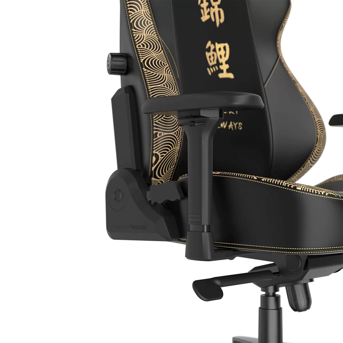DXRacer Craft Pro Koi Fish Black (GC/LCF23LTA/KOI) Special Edition Gaming Chair - 4D Armrest, 135-Degree Recline, Cooling Gel Foam Pillow, Pull-Out Footrest 13 DXRacer Craft Pro Koi Fish Black (GC/LCF23LTA/KOI) Special Edition Gaming Chair - 4D Armrest, 135-Degree Recline, Cooling Gel Foam Pillow, Pull-Out Footrest - Ảnh 13