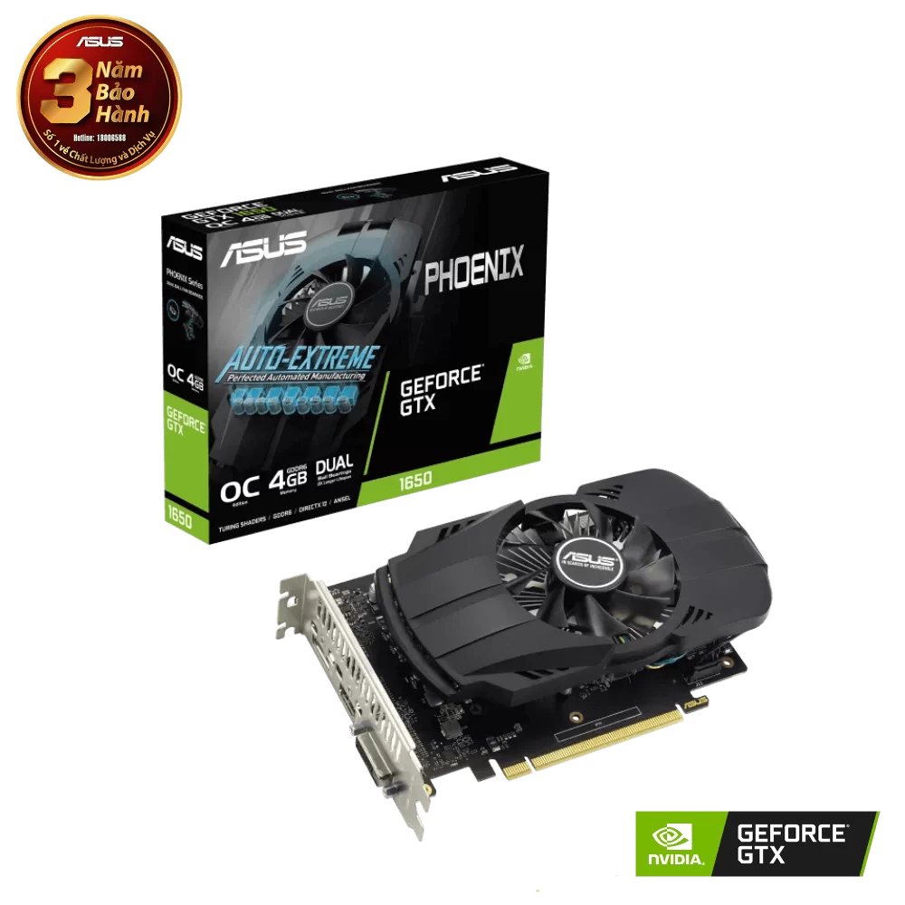 ASUS Phoenix GeForce GTX 1650 EVO OC Edition 4GB GDDR6 (PH-GTX1650-O4GD6-P EVO) Graphics Card 1 ASUS Phoenix GeForce GTX 1650 EVO OC Edition 4GB GDDR6 (PH-GTX1650-O4GD6-P EVO) Graphics Card