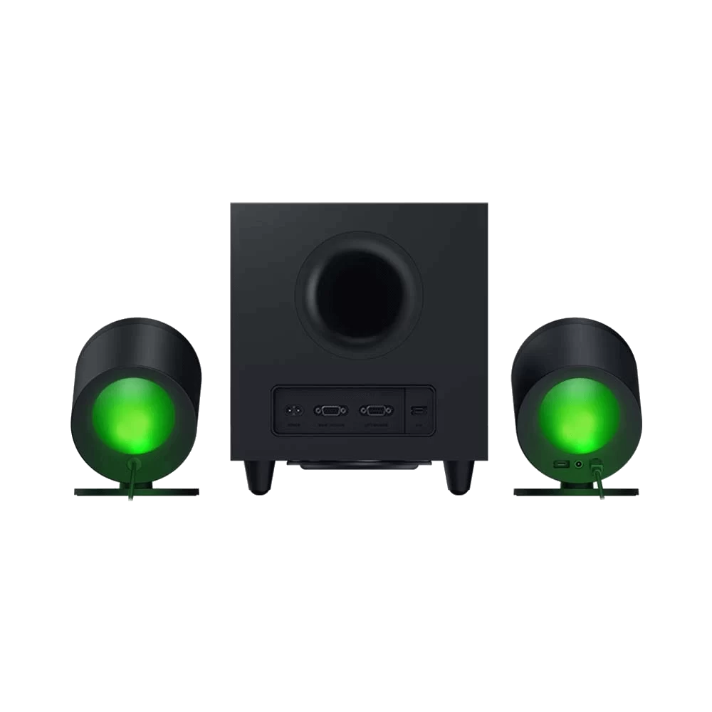 Razer NOMMO V2 2.1 PC Gaming Speakers - Bluetooth 5.3, Razer Chroma RGB, Wired Subwoofer 2 Razer NOMMO V2 2.1 PC Gaming Speakers - Bluetooth 5.3, Razer Chroma RGB, Wired Subwoofer - Ảnh 2