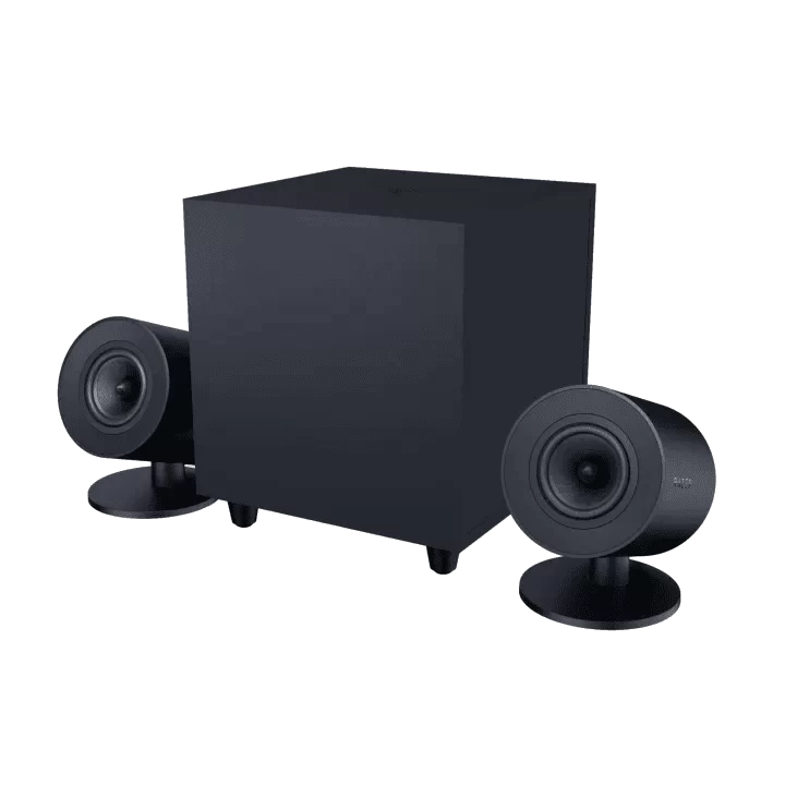 Razer NOMMO V2 2.1 PC Gaming Speakers - Bluetooth 5.3, Razer Chroma RGB, Wired Subwoofer 4 Razer NOMMO V2 2.1 PC Gaming Speakers - Bluetooth 5.3, Razer Chroma RGB, Wired Subwoofer - Ảnh 4