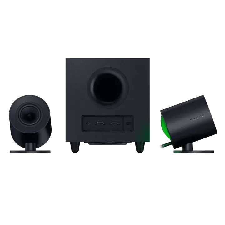 Razer NOMMO V2 2.1 PC Gaming Speakers - Bluetooth 5.3, Razer Chroma RGB, Wired Subwoofer 5 Razer NOMMO V2 2.1 PC Gaming Speakers - Bluetooth 5.3, Razer Chroma RGB, Wired Subwoofer - Ảnh 5