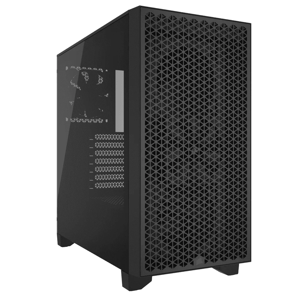 CORSAIR 3000D AIRFLOW Mid-Tower PC Case - Black, 2x CORSAIR SP120 ELITE fans includes 1 CORSAIR 3000D AIRFLOW Mid-Tower PC Case - Black, 2x CORSAIR SP120 ELITE fans includes