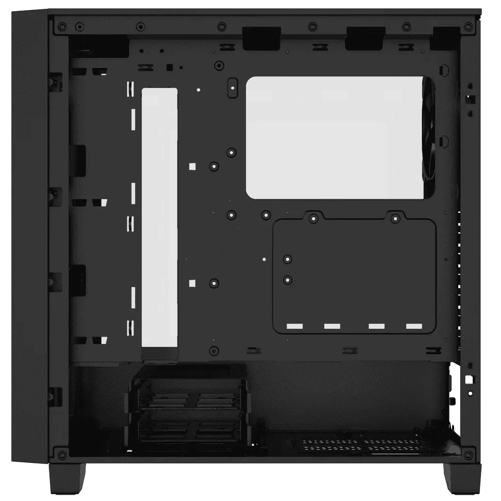 CORSAIR 3000D AIRFLOW Mid-Tower PC Case - Black, 2x CORSAIR SP120 ELITE fans includes 5 CORSAIR 3000D AIRFLOW Mid-Tower PC Case - Black, 2x CORSAIR SP120 ELITE fans includes - Ảnh 5