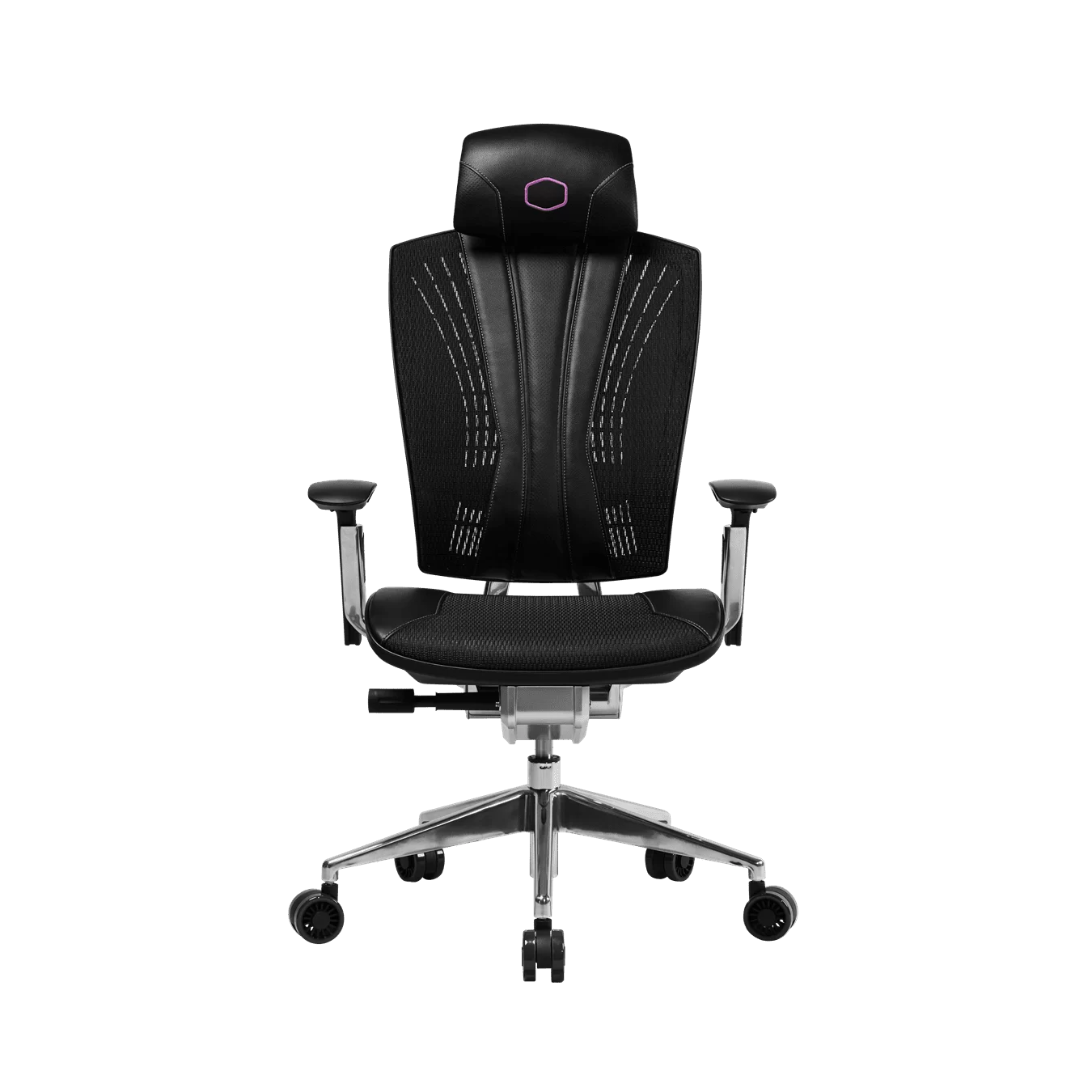 Cooler Master ERGO L Ergonomic Chair (CMI-GCEL-2019) - Black, 3D Cast Aluminium frame, 2D Aluminium Armrest, Class 4 Gas Lift