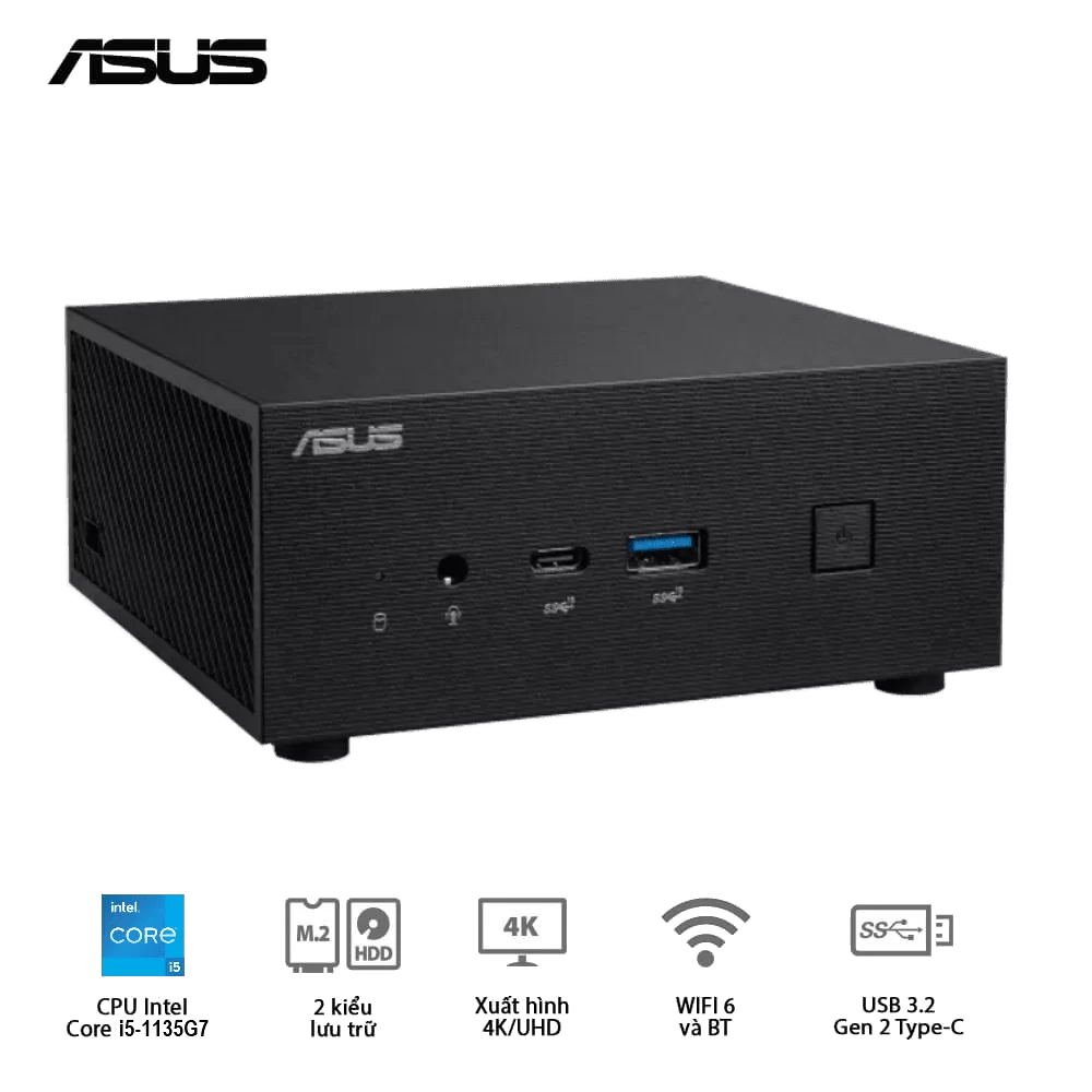 ASUS PN63-S1-B-S5081MD-PZ01 Barebone Mini PC - Intel Core i5-1135G7, Wi-Fi 6 + BT5.0, VESA MOUNT, DisplayPort 1.4 port 7 ASUS PN63-S1-B-S5081MD-PZ01 Barebone Mini PC - Intel Core i5-1135G7, Wi-Fi 6 + BT5.0, VESA MOUNT, DisplayPort 1.4 port - Ảnh 7