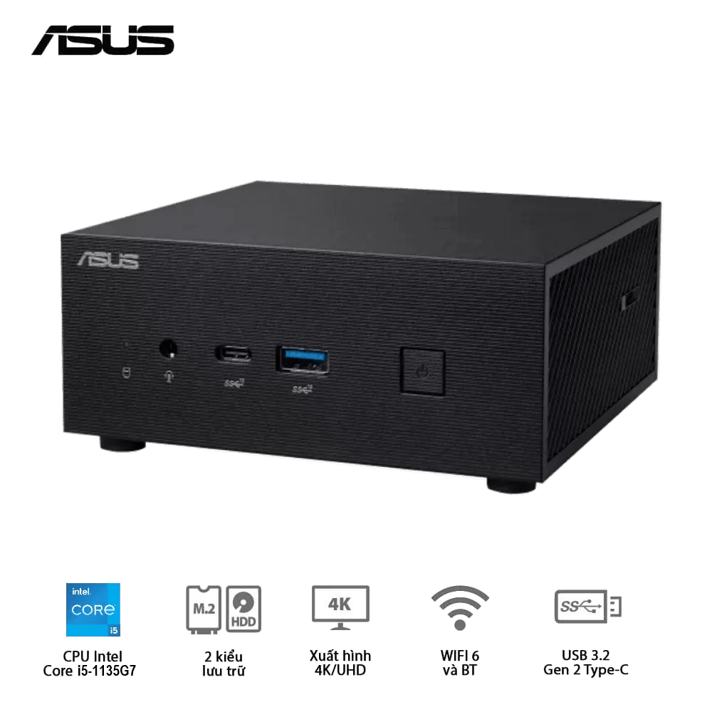 ASUS PN63-S1-B-S5081MD-PZ01 Barebone Mini PC - Intel Core i5-1135G7, Wi-Fi 6 + BT5.0, VESA MOUNT, DisplayPort 1.4 port 8 ASUS PN63-S1-B-S5081MD-PZ01 Barebone Mini PC - Intel Core i5-1135G7, Wi-Fi 6 + BT5.0, VESA MOUNT, DisplayPort 1.4 port - Ảnh 8
