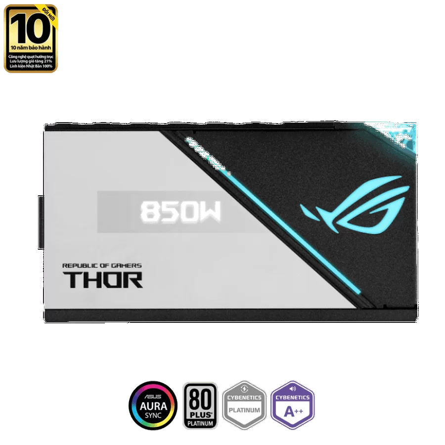 ASUS ROG Thor 850W Platinum II (ROG-THOR-850P2-GAMING) - 850W, Aura Sync, ROG heatsink, 80 Plus Platinum Fully Modular 13 ASUS ROG Thor 850W Platinum II (ROG-THOR-850P2-GAMING) - 850W, Aura Sync, ROG heatsink, 80 Plus Platinum Fully Modular - Ảnh 13