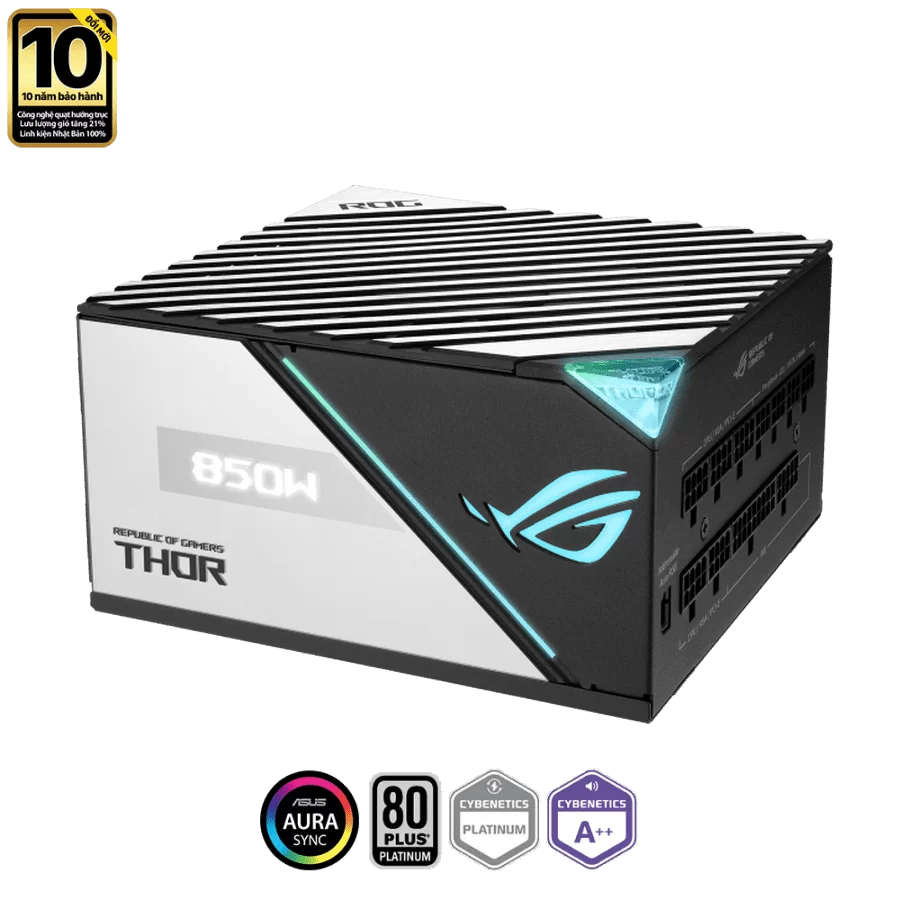 ASUS ROG Thor 850W Platinum II (ROG-THOR-850P2-GAMING) - 850W, Aura Sync, ROG heatsink, 80 Plus Platinum Fully Modular 15 ASUS ROG Thor 850W Platinum II (ROG-THOR-850P2-GAMING) - 850W, Aura Sync, ROG heatsink, 80 Plus Platinum Fully Modular - Ảnh 15