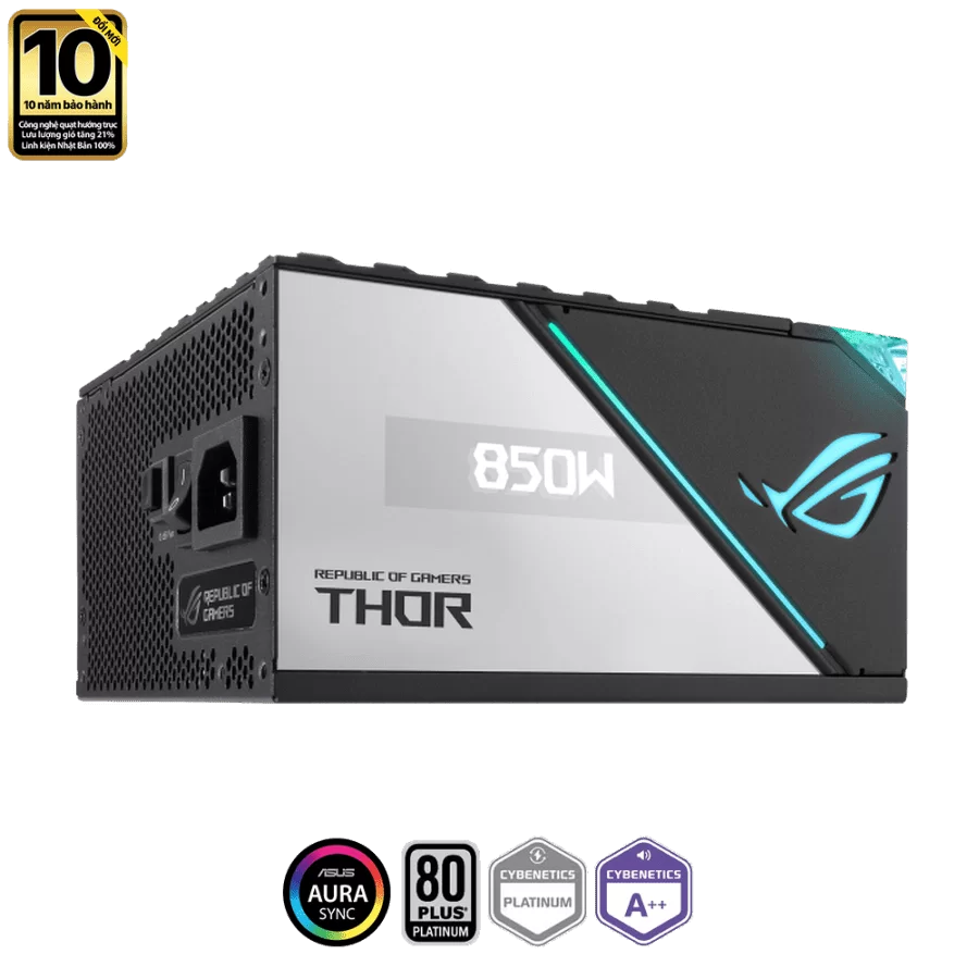 ASUS ROG Thor 850W Platinum II (ROG-THOR-850P2-GAMING) - 850W, Aura Sync, ROG heatsink, 80 Plus Platinum Fully Modular 1 ASUS ROG Thor 850W Platinum II (ROG-THOR-850P2-GAMING) - 850W, Aura Sync, ROG heatsink, 80 Plus Platinum Fully Modular